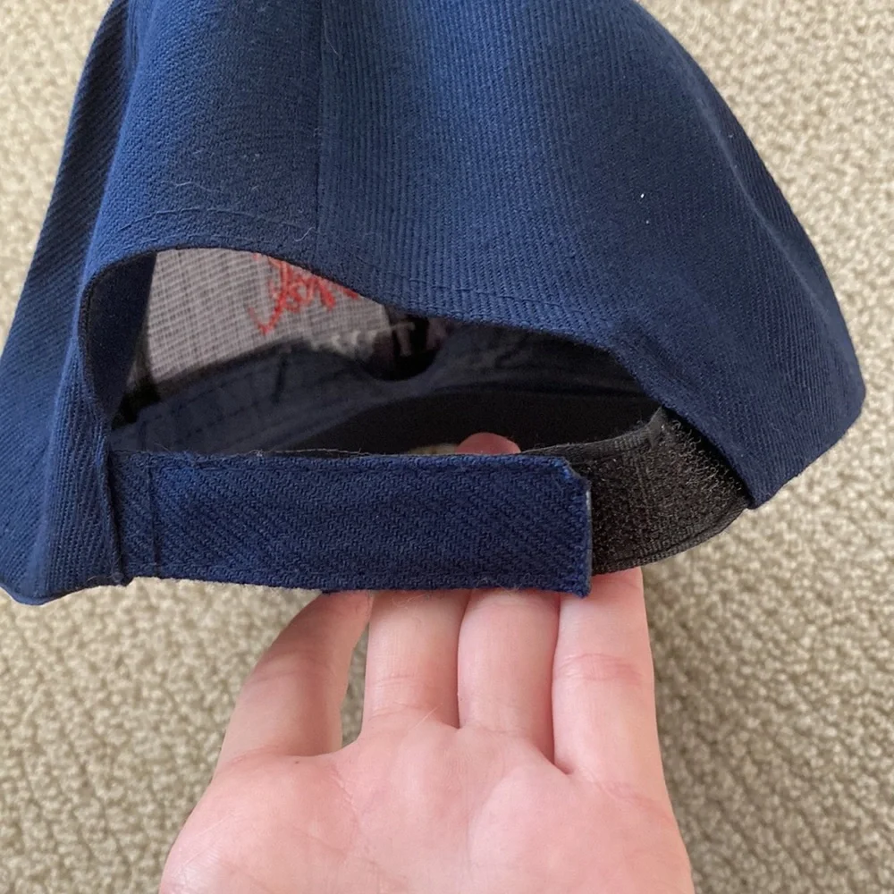 Great Wall of China Baseball Hat Cap Velcro Strap Navy Blue Unisex One Size